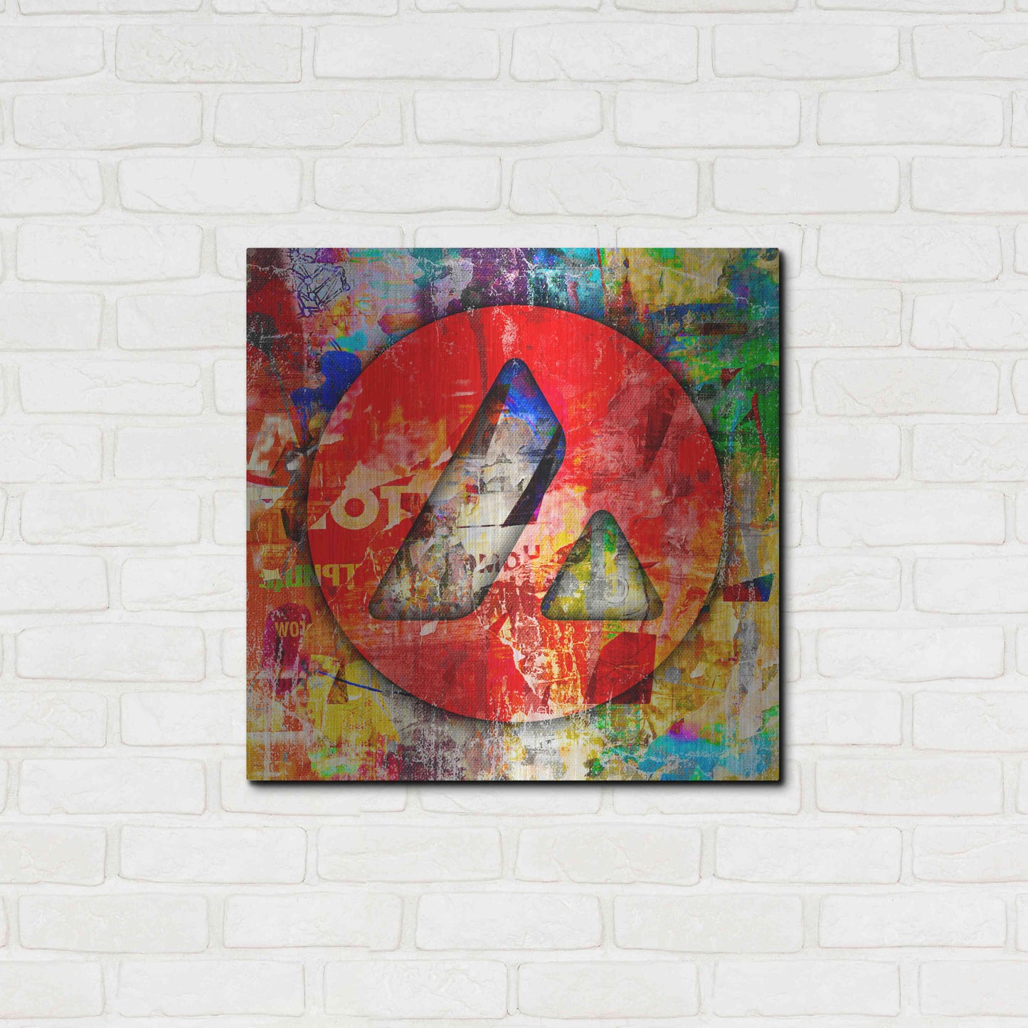 Luxe Metal Art 'Avax Avalanche Crypto In Color' by Luxe Metal Art Portfolio, Metal Wall Art,24x24