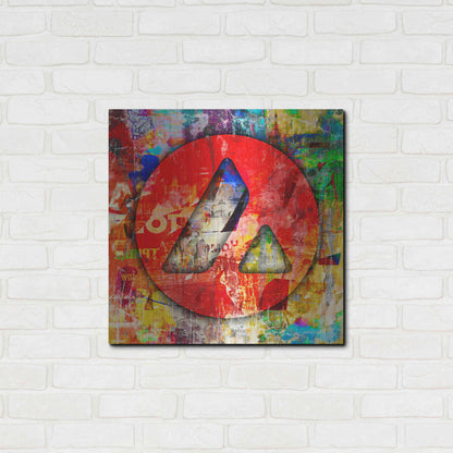 Luxe Metal Art 'Avax Avalanche Crypto In Color' by Luxe Metal Art Portfolio, Metal Wall Art,24x24