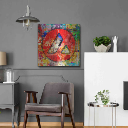 Luxe Metal Art 'Avax Avalanche Crypto In Color' by Luxe Metal Art Portfolio, Metal Wall Art,24x24