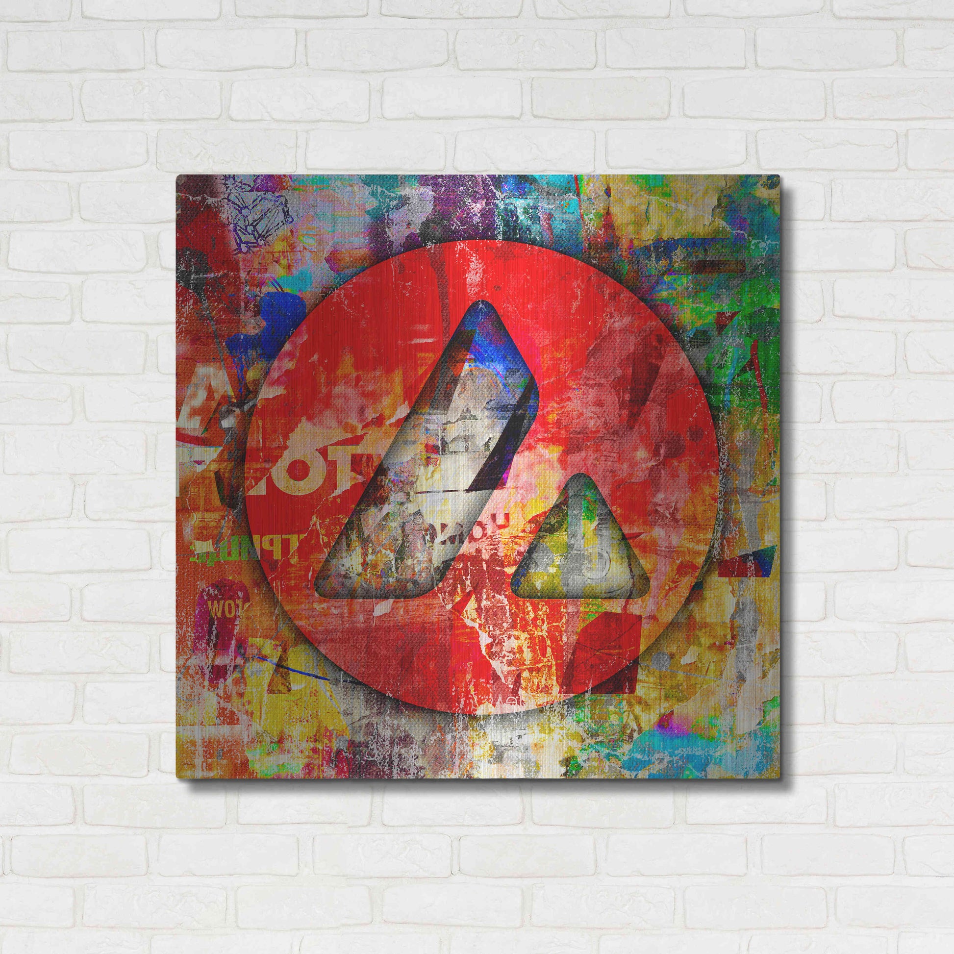 Luxe Metal Art 'Avax Avalanche Crypto In Color' by Luxe Metal Art Portfolio, Metal Wall Art,36x36