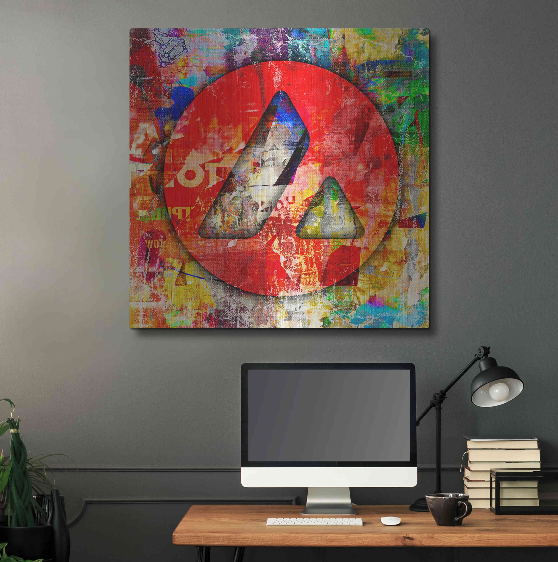 Luxe Metal Art 'Avax Avalanche Crypto In Color' by Luxe Metal Art Portfolio, Metal Wall Art,36x36