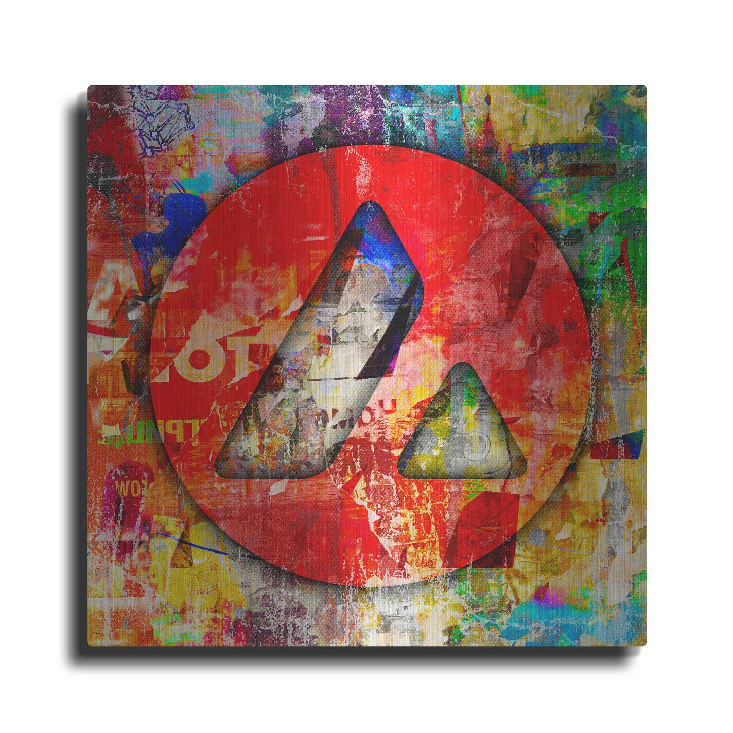 Luxe Metal Art 'Avax Avalanche Crypto In Color' by Luxe Metal Art Portfolio, Metal Wall Art