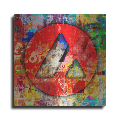 Luxe Metal Art 'Avax Avalanche Crypto In Color' by Luxe Metal Art Portfolio, Metal Wall Art