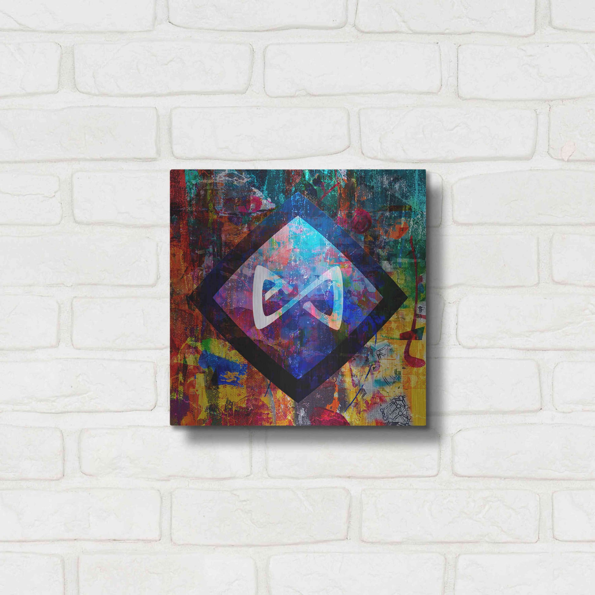 Luxe Metal Art 'Axs Axie Crypto In Color' by Luxe Metal Art Portfolio, Metal Wall Art,12x12