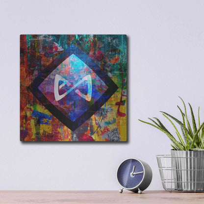 Luxe Metal Art 'Axs Axie Crypto In Color' by Luxe Metal Art Portfolio, Metal Wall Art,12x12