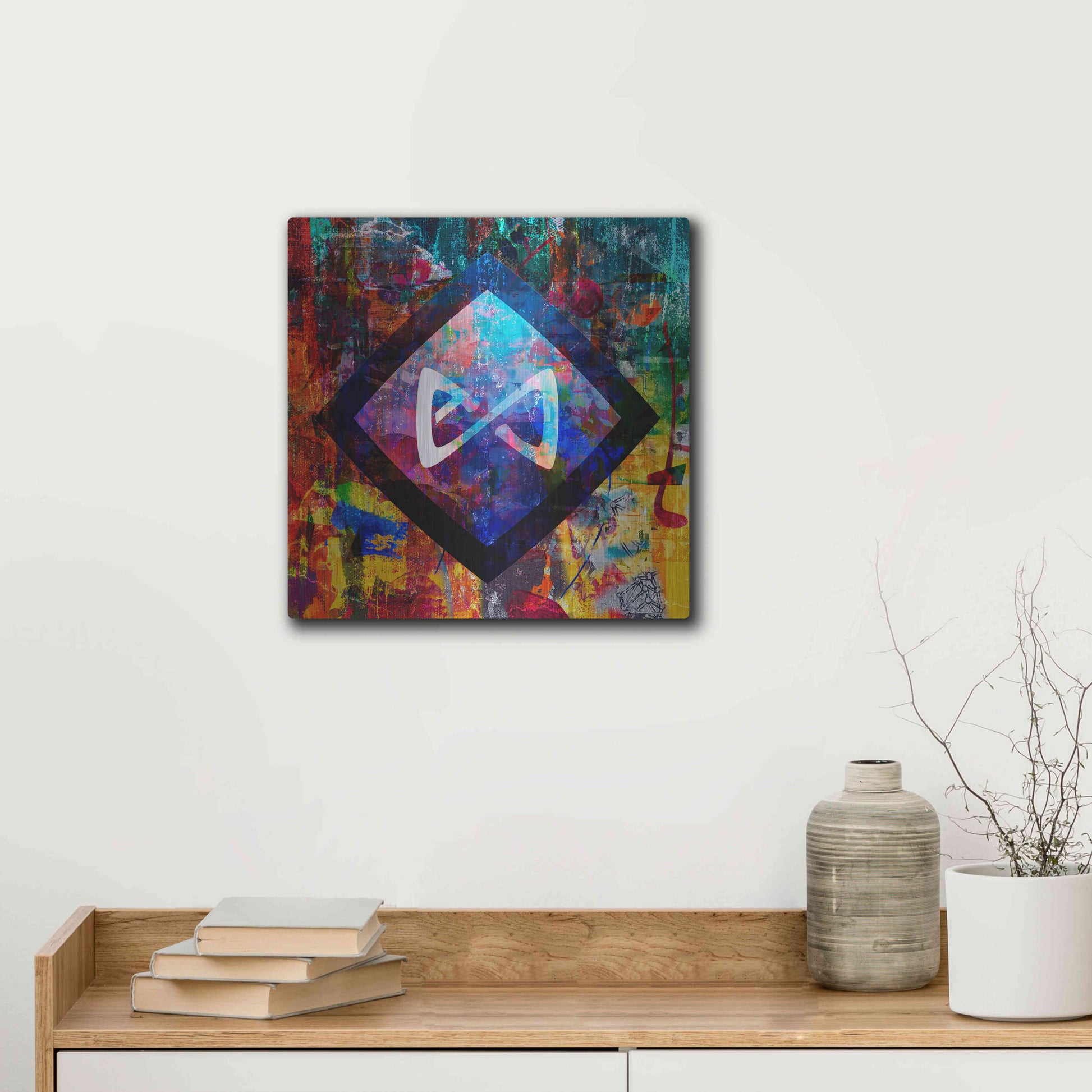 Luxe Metal Art 'Axs Axie Crypto In Color' by Luxe Metal Art Portfolio, Metal Wall Art,12x12