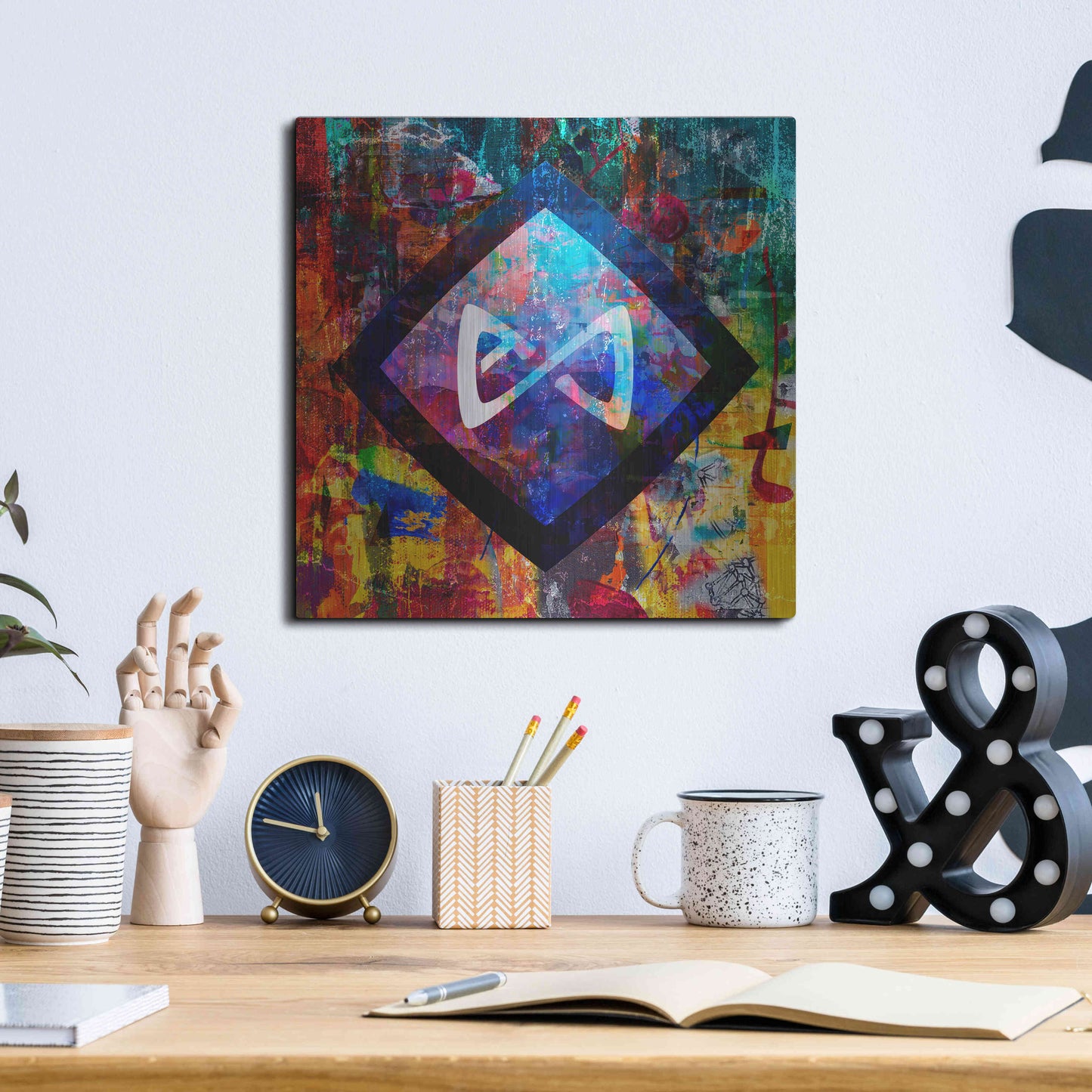 Luxe Metal Art 'Axs Axie Crypto In Color' by Luxe Metal Art Portfolio, Metal Wall Art,12x12