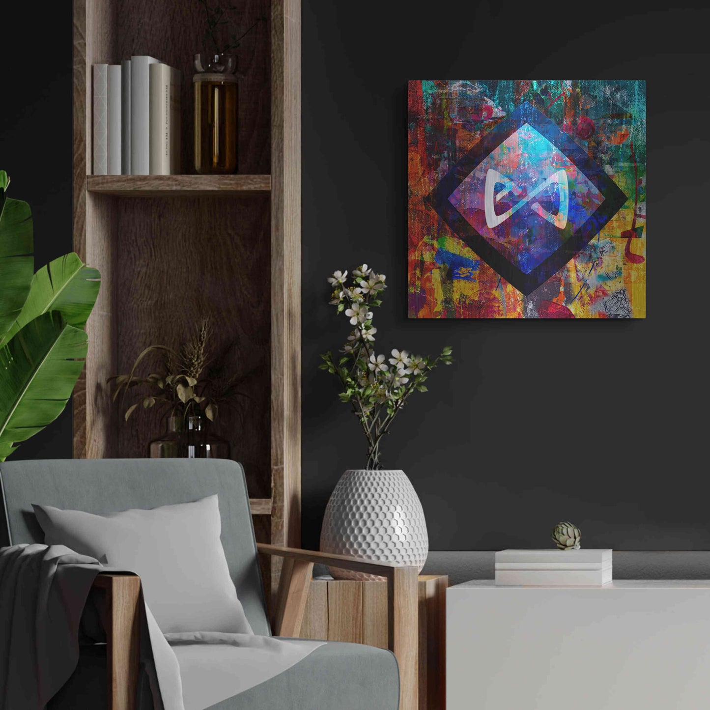 Luxe Metal Art 'Axs Axie Crypto In Color' by Luxe Metal Art Portfolio, Metal Wall Art,24x24