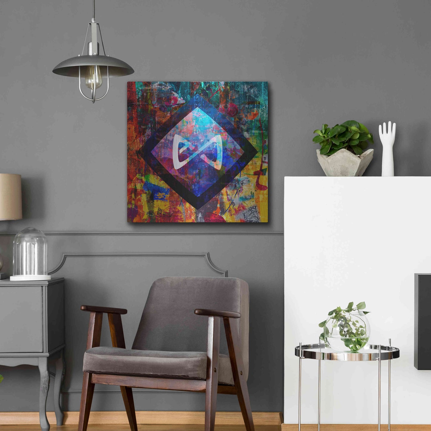 Luxe Metal Art 'Axs Axie Crypto In Color' by Luxe Metal Art Portfolio, Metal Wall Art,24x24