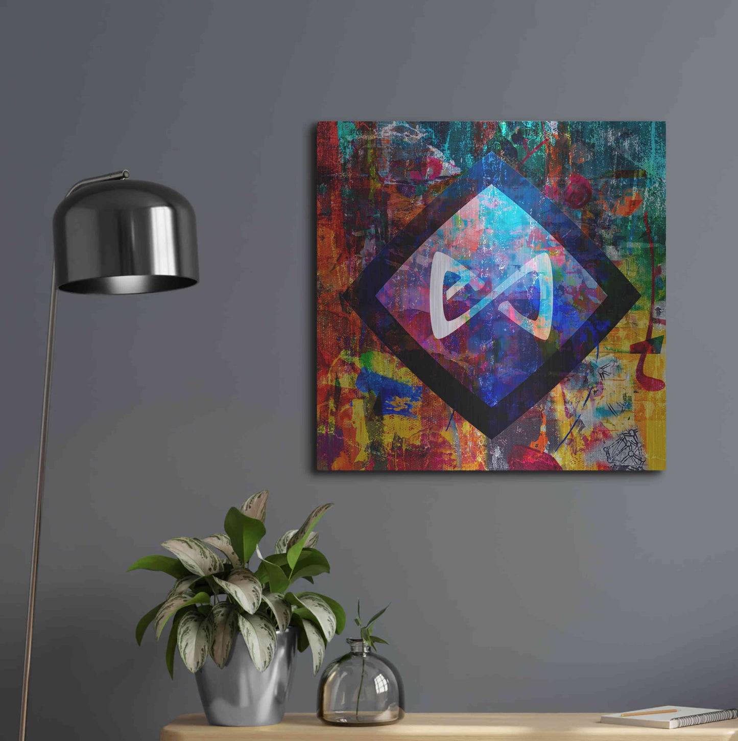 Luxe Metal Art 'Axs Axie Crypto In Color' by Luxe Metal Art Portfolio, Metal Wall Art,24x24