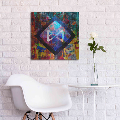 Luxe Metal Art 'Axs Axie Crypto In Color' by Luxe Metal Art Portfolio, Metal Wall Art,24x24