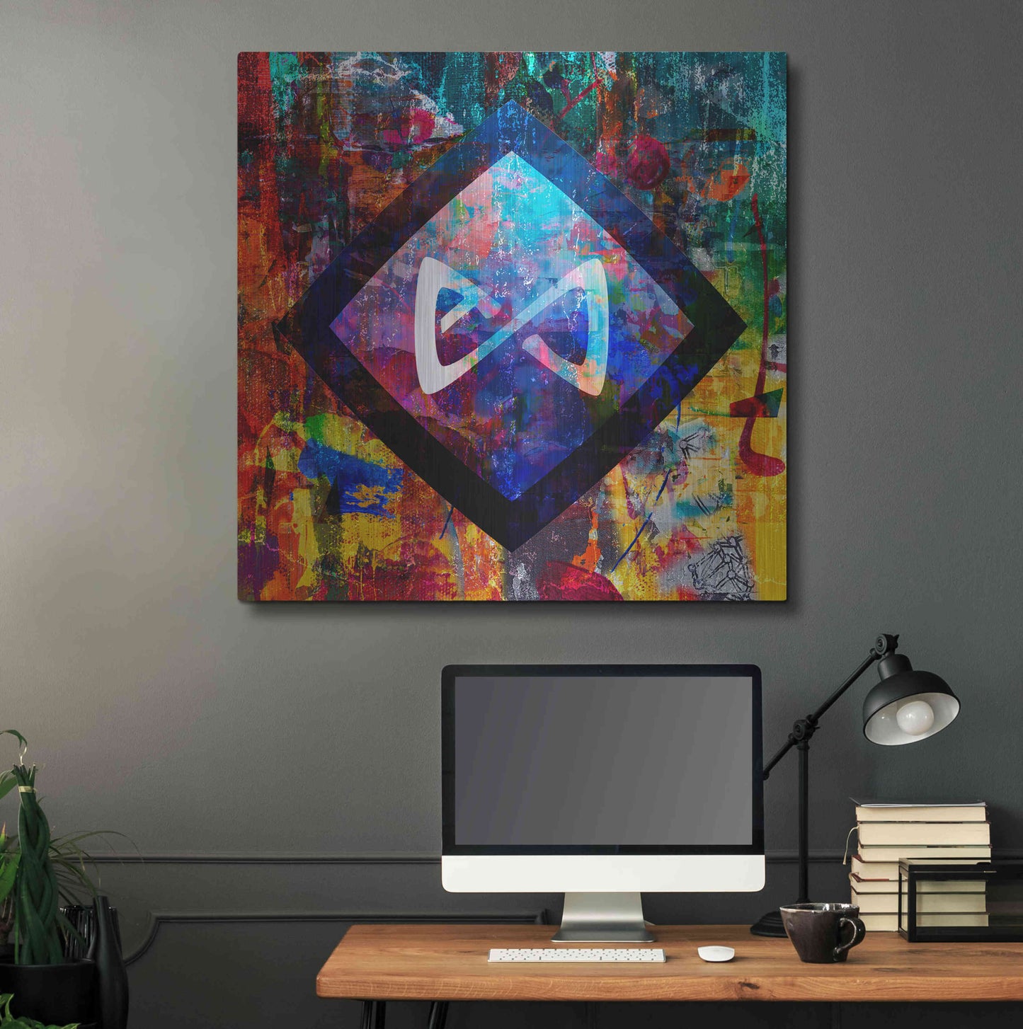 Luxe Metal Art 'Axs Axie Crypto In Color' by Luxe Metal Art Portfolio, Metal Wall Art,36x36