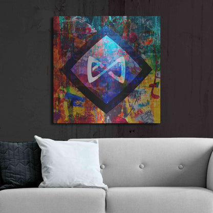 Luxe Metal Art 'Axs Axie Crypto In Color' by Luxe Metal Art Portfolio, Metal Wall Art,36x36