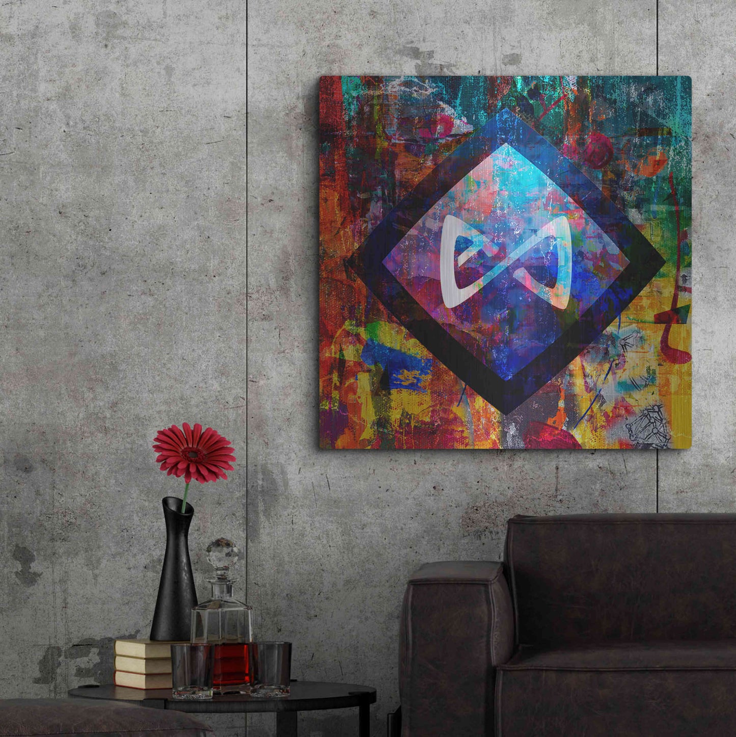 Luxe Metal Art 'Axs Axie Crypto In Color' by Luxe Metal Art Portfolio, Metal Wall Art,36x36