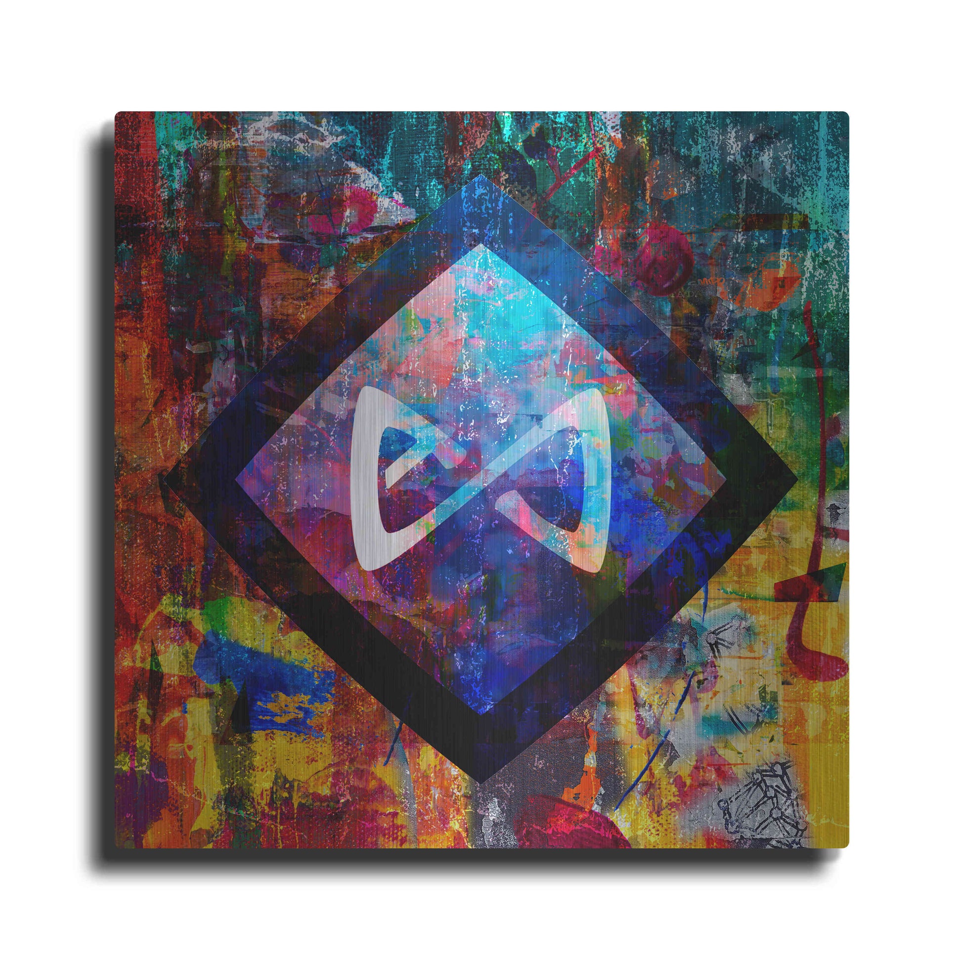 Luxe Metal Art 'Axs Axie Crypto In Color' by Luxe Metal Art Portfolio, Metal Wall Art