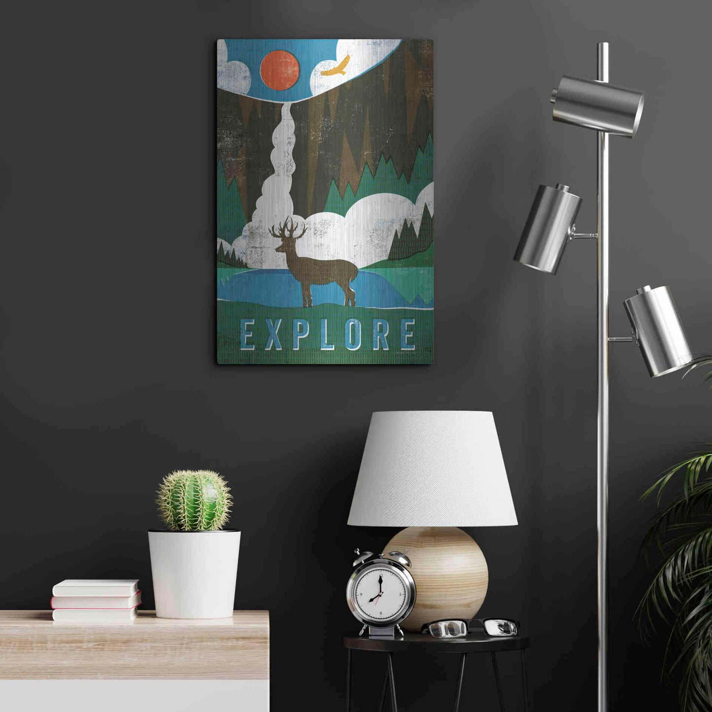 Luxe Metal Art 'Big Sky II' by Michael Mullan, Metal Wall Art,16x24