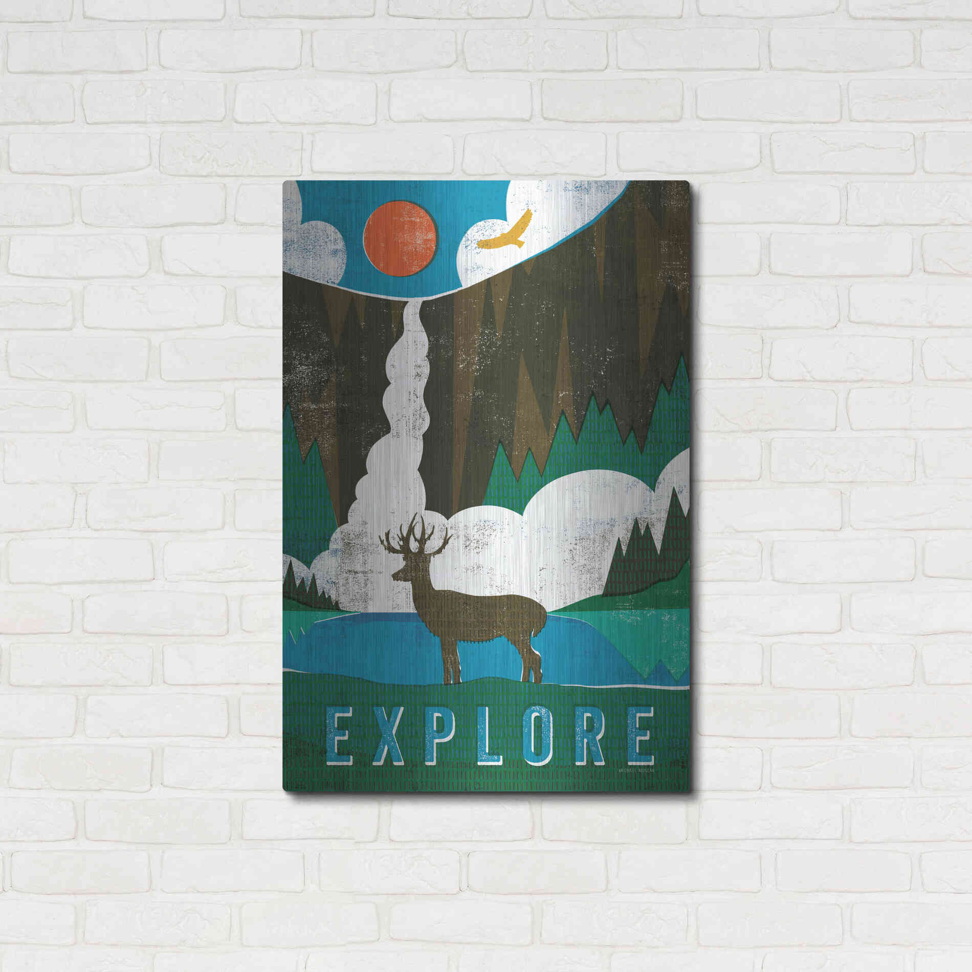 Luxe Metal Art 'Big Sky II' by Michael Mullan, Metal Wall Art,24x36