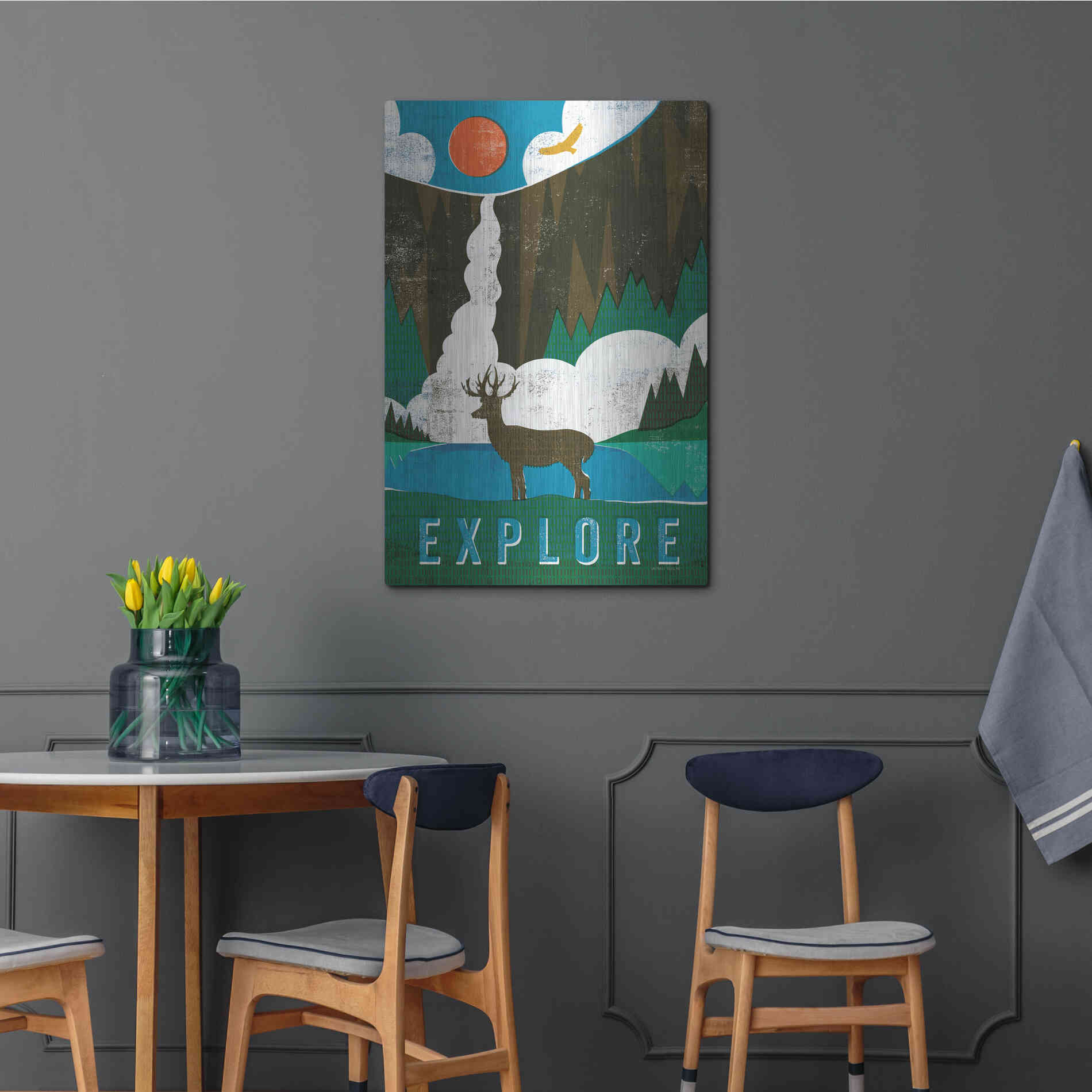 Luxe Metal Art 'Big Sky II' by Michael Mullan, Metal Wall Art,24x36