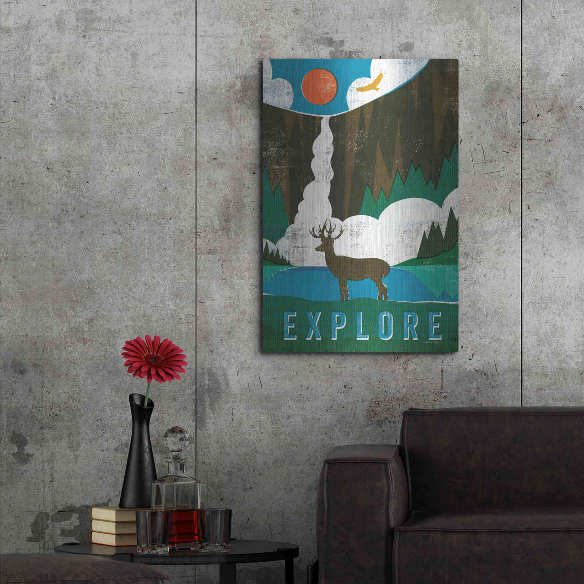 Luxe Metal Art 'Big Sky II' by Michael Mullan, Metal Wall Art,24x36