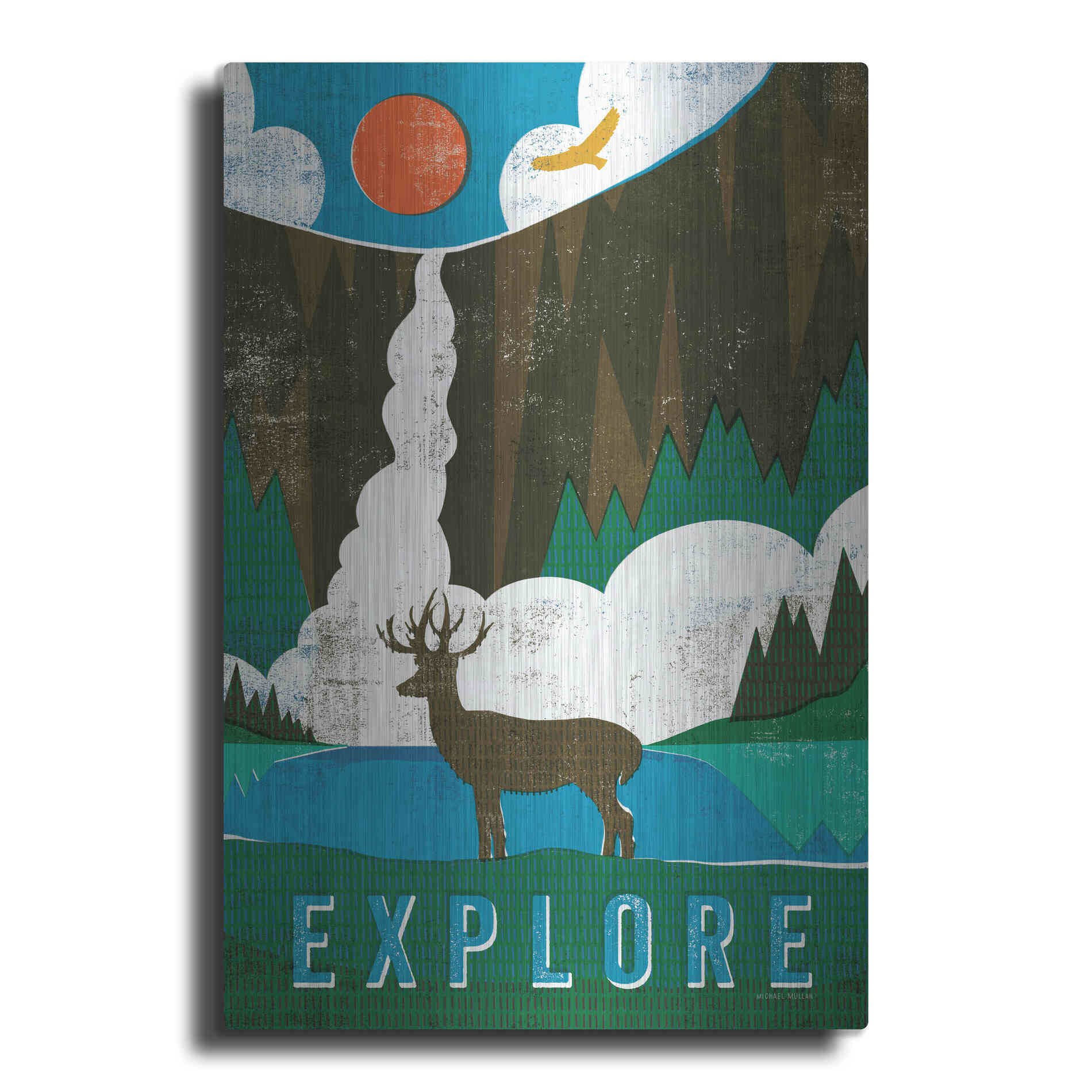 Luxe Metal Art 'Big Sky II' by Michael Mullan, Metal Wall Art