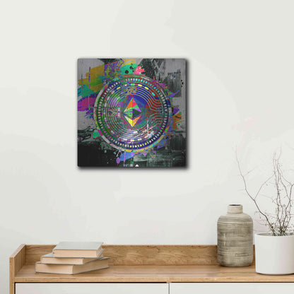 Luxe Metal Art 'Ethereum The Predator' by Luxe Metal Art Portfolio, Metal Wall Art,12x12