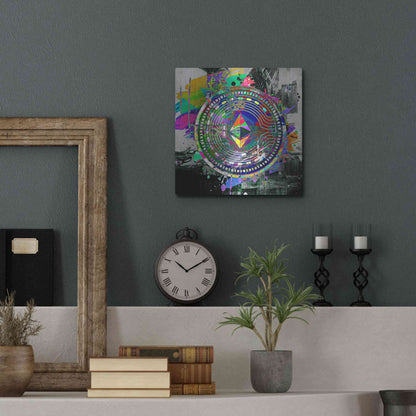 Luxe Metal Art 'Ethereum The Predator' by Luxe Metal Art Portfolio, Metal Wall Art,12x12