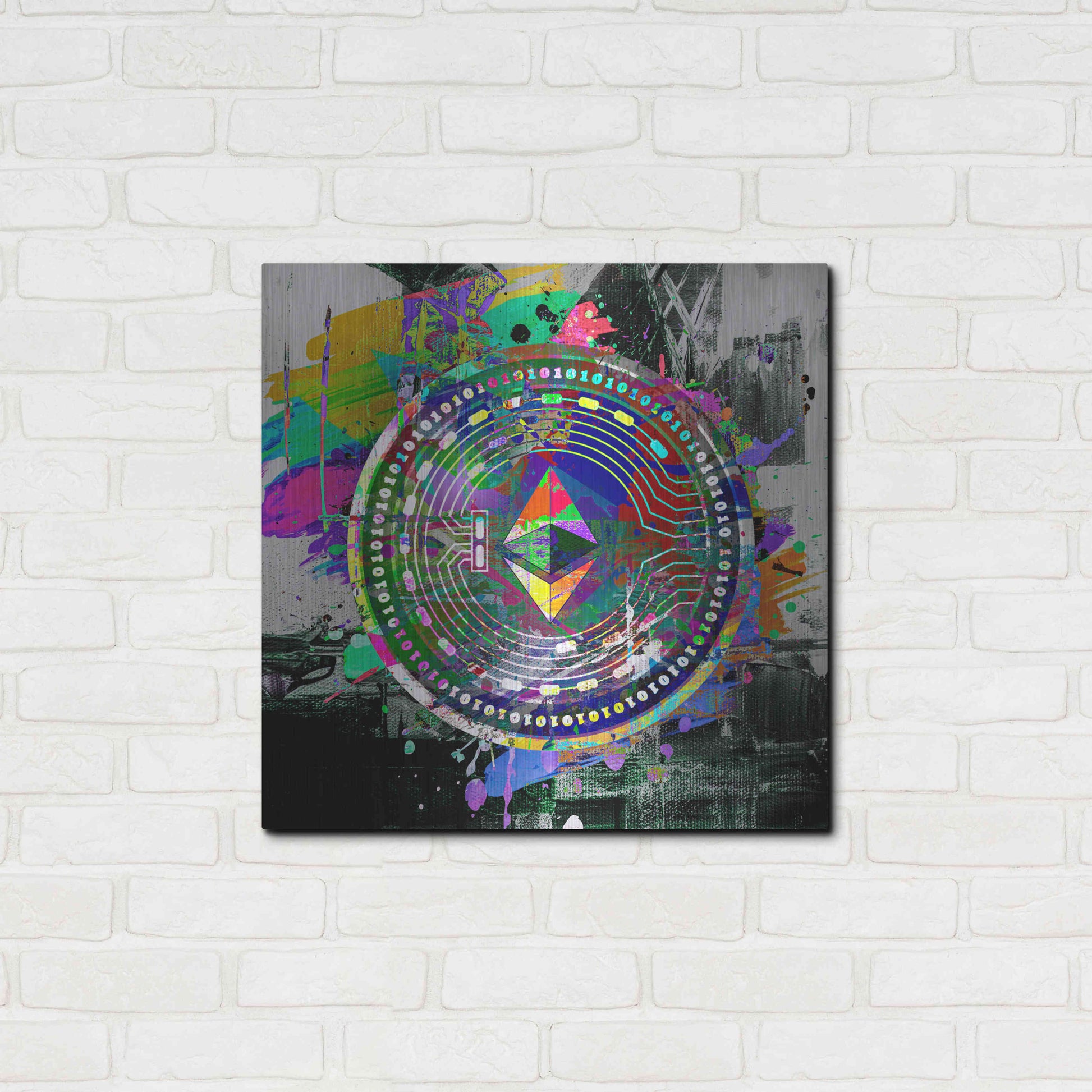 Luxe Metal Art 'Ethereum The Predator' by Luxe Metal Art Portfolio, Metal Wall Art,24x24