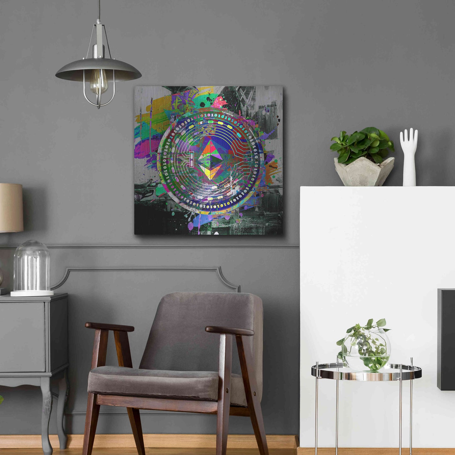 Luxe Metal Art 'Ethereum The Predator' by Luxe Metal Art Portfolio, Metal Wall Art,24x24