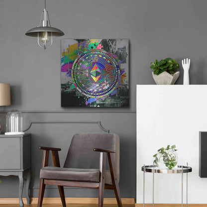 Luxe Metal Art 'Ethereum The Predator' by Luxe Metal Art Portfolio, Metal Wall Art,24x24