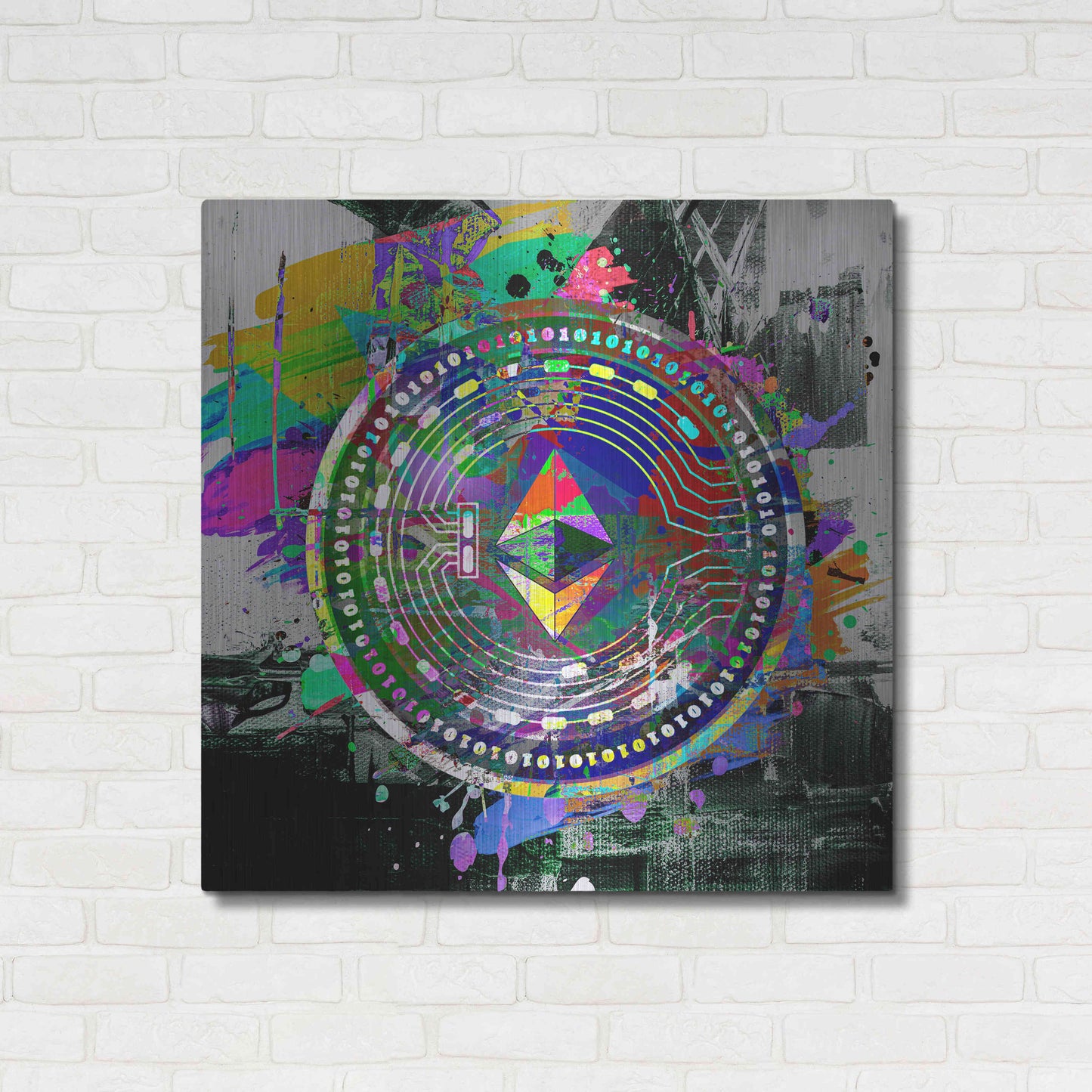 Luxe Metal Art 'Ethereum The Predator' by Luxe Metal Art Portfolio, Metal Wall Art,36x36