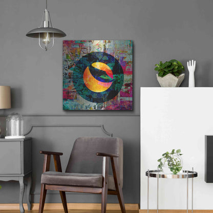 Luxe Metal Art 'Luna Terra Crypto In Color' by Luxe Metal Art Portfolio, Metal Wall Art,24x24