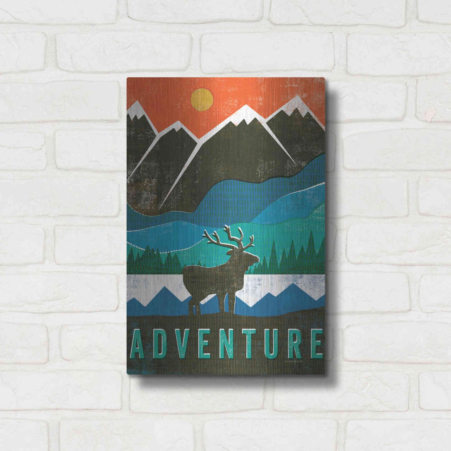 Luxe Metal Art 'Big Sky I' by Michael Mullan, Metal Wall Art,12x16