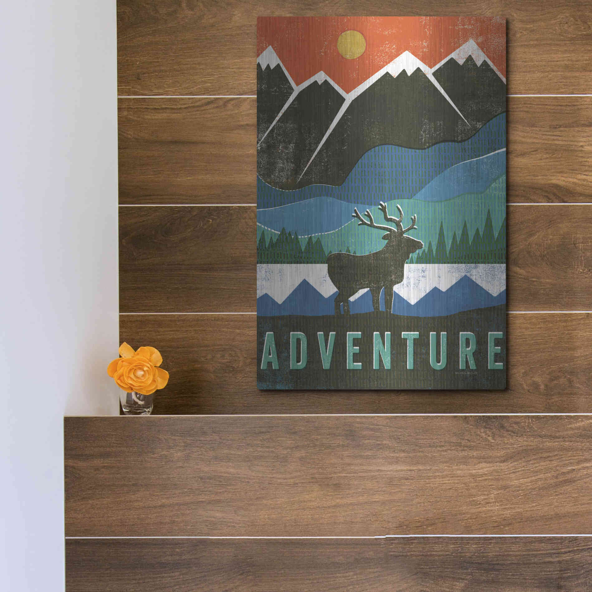 Luxe Metal Art 'Big Sky I' by Michael Mullan, Metal Wall Art,12x16