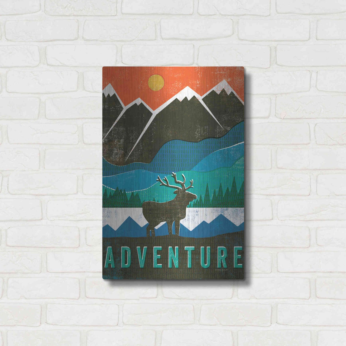 Luxe Metal Art 'Big Sky I' by Michael Mullan, Metal Wall Art,16x24