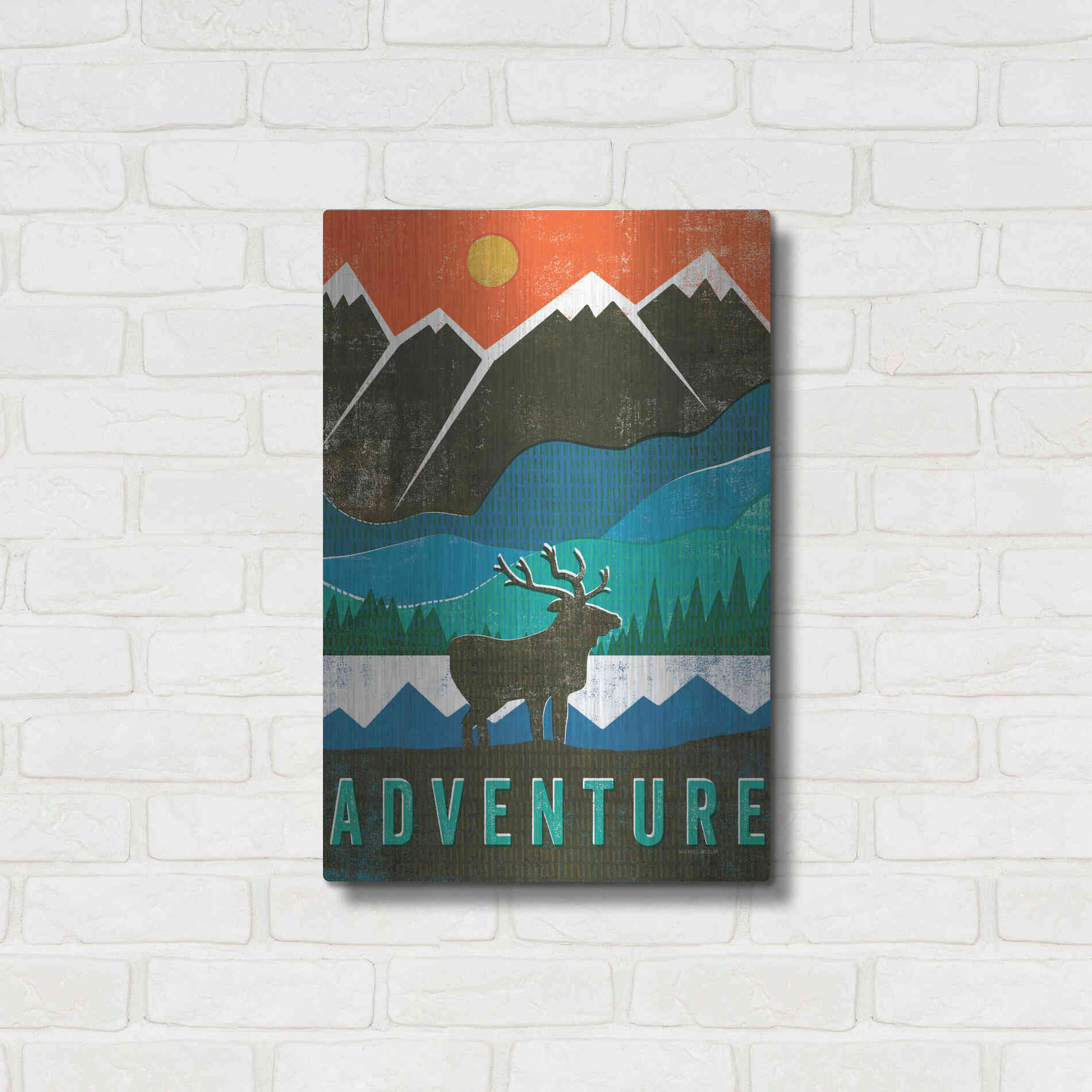 Luxe Metal Art 'Big Sky I' by Michael Mullan, Metal Wall Art,16x24