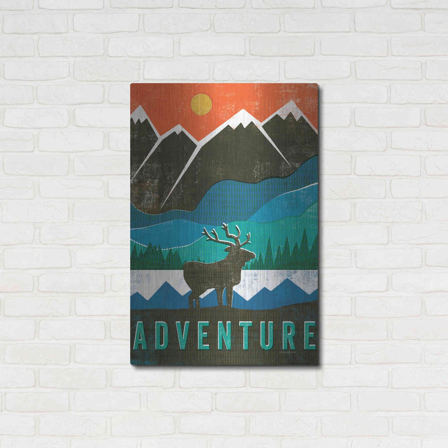 Luxe Metal Art 'Big Sky I' by Michael Mullan, Metal Wall Art,24x36