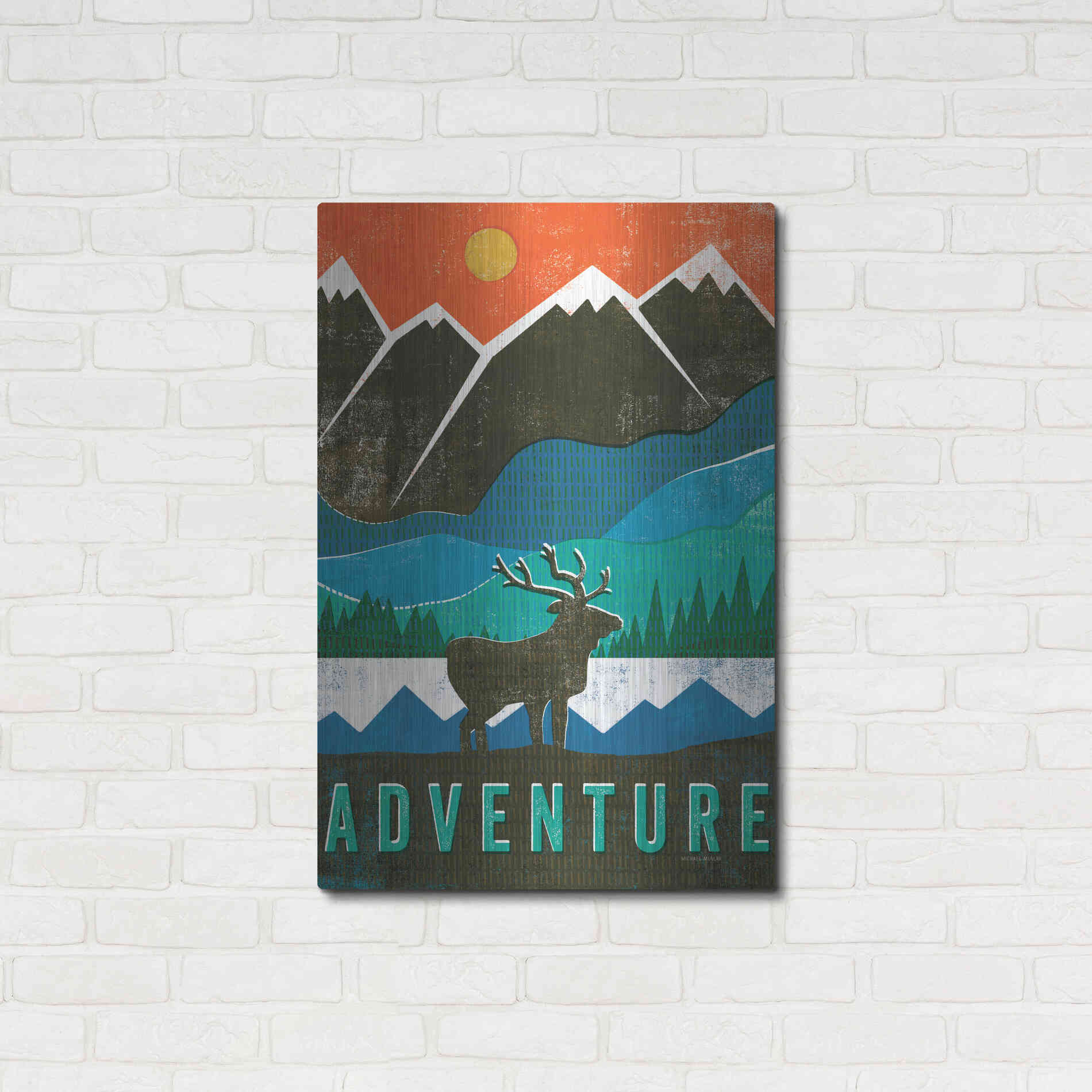 Luxe Metal Art 'Big Sky I' by Michael Mullan, Metal Wall Art,24x36