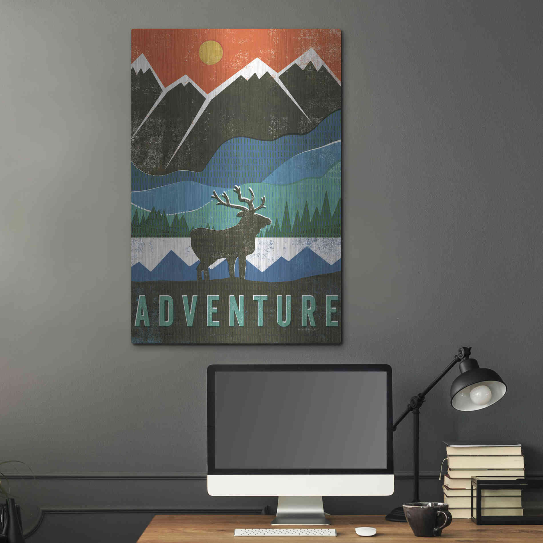 Luxe Metal Art 'Big Sky I' by Michael Mullan, Metal Wall Art,24x36