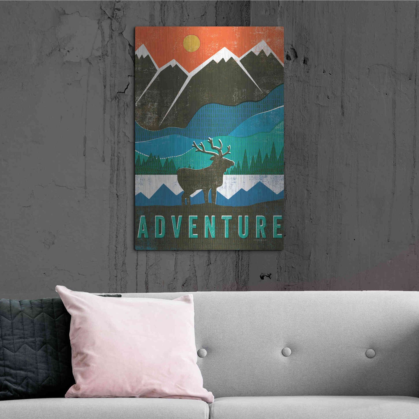 Luxe Metal Art 'Big Sky I' by Michael Mullan, Metal Wall Art,24x36