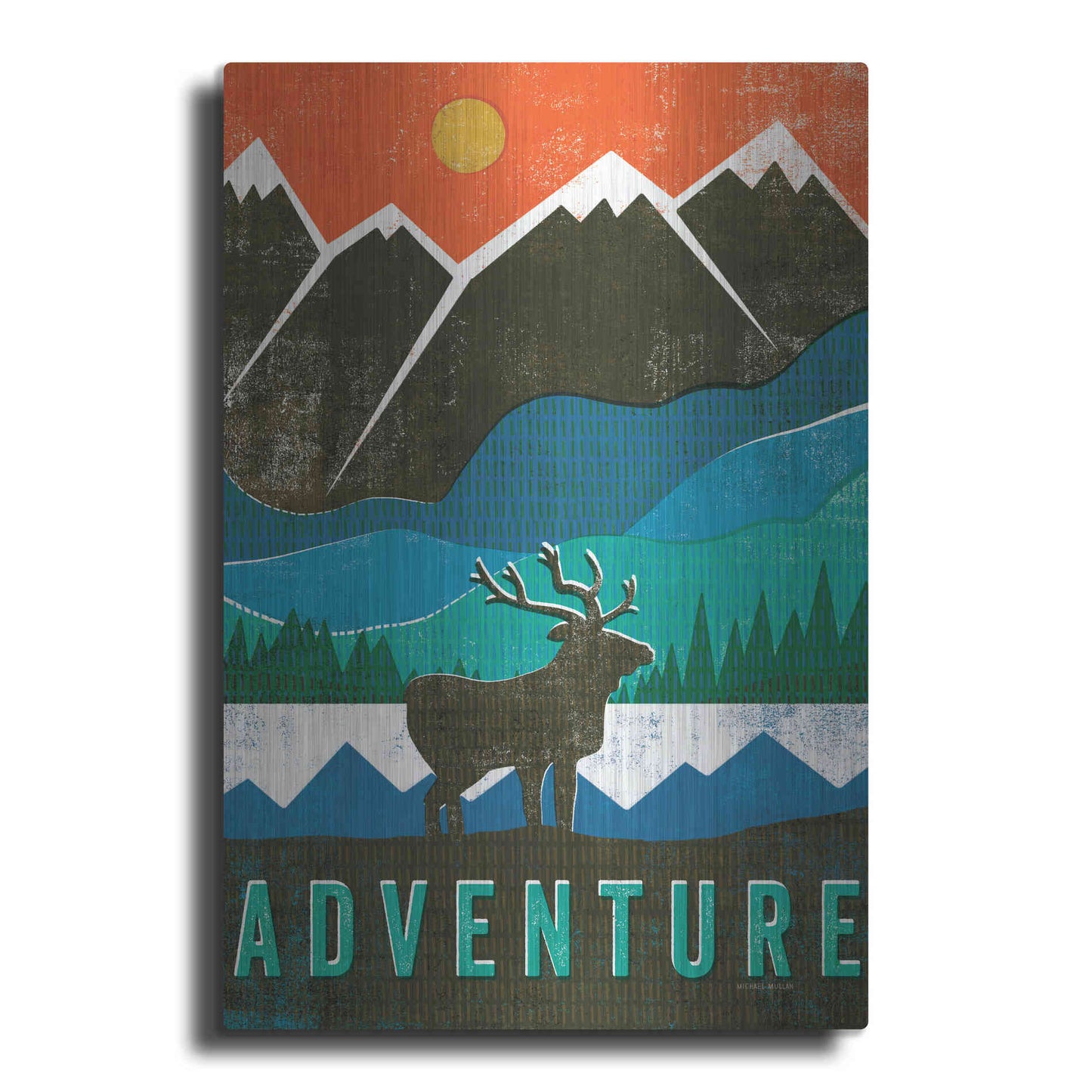 Luxe Metal Art 'Big Sky I' by Michael Mullan, Metal Wall Art