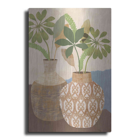 Luxe Metal Art 'Boho Still Life I' by Flora Kouta Metal Wall Art