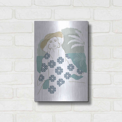 Luxe Metal Art 'Cap Esterel I' by Flora Kouta Metal Wall Art,12x16