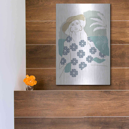 Luxe Metal Art 'Cap Esterel I' by Flora Kouta Metal Wall Art,12x16