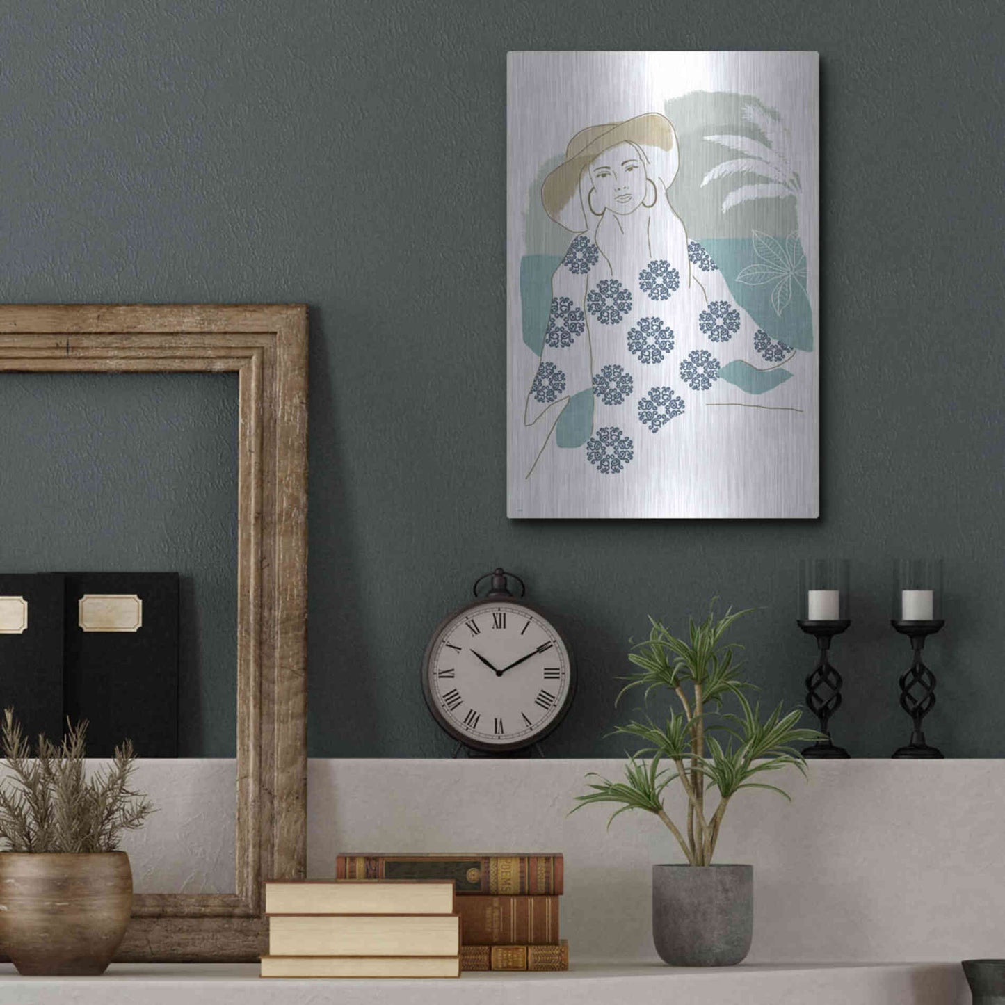 Luxe Metal Art 'Cap Esterel I' by Flora Kouta Metal Wall Art,12x16