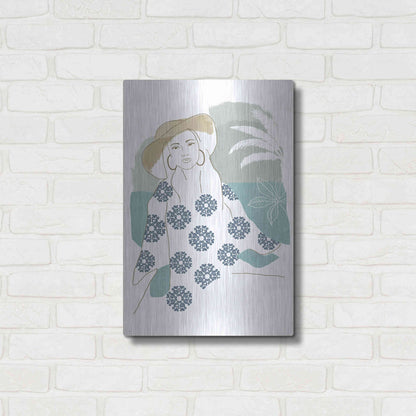 Luxe Metal Art 'Cap Esterel I' by Flora Kouta Metal Wall Art,16x24