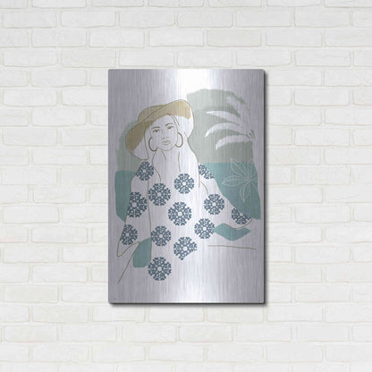 Luxe Metal Art 'Cap Esterel I' by Flora Kouta Metal Wall Art,24x36