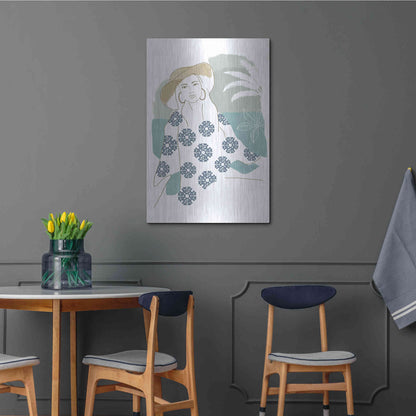 Luxe Metal Art 'Cap Esterel I' by Flora Kouta Metal Wall Art,24x36