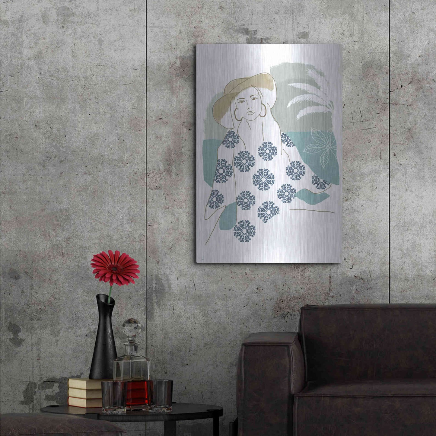 Luxe Metal Art 'Cap Esterel I' by Flora Kouta Metal Wall Art,24x36