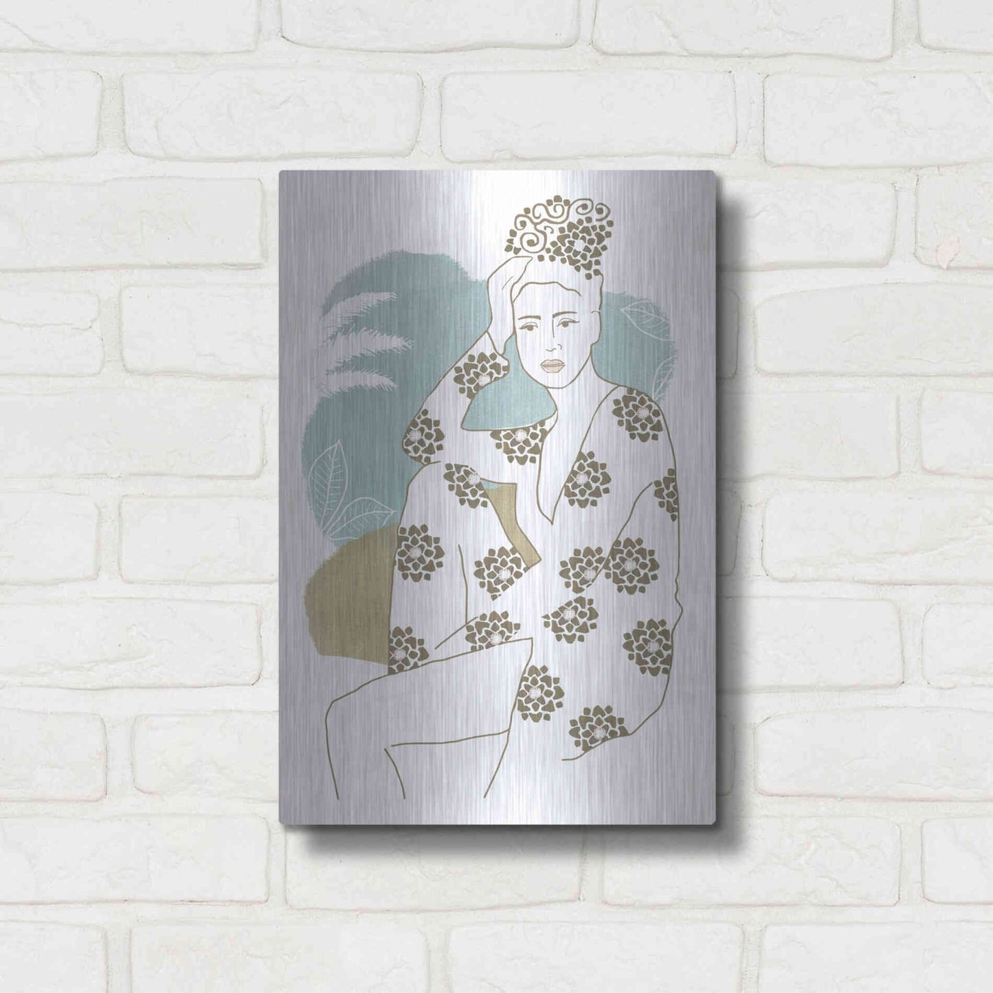 Luxe Metal Art 'Cap Esterel II' by Flora Kouta Metal Wall Art,12x16