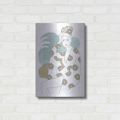 Luxe Metal Art 'Cap Esterel II' by Flora Kouta Metal Wall Art,16x24